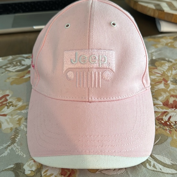 BRAND NEW “ LOVE MY JEEP” BALL CAP WOMEN’S PINK - Picture 1 of 2